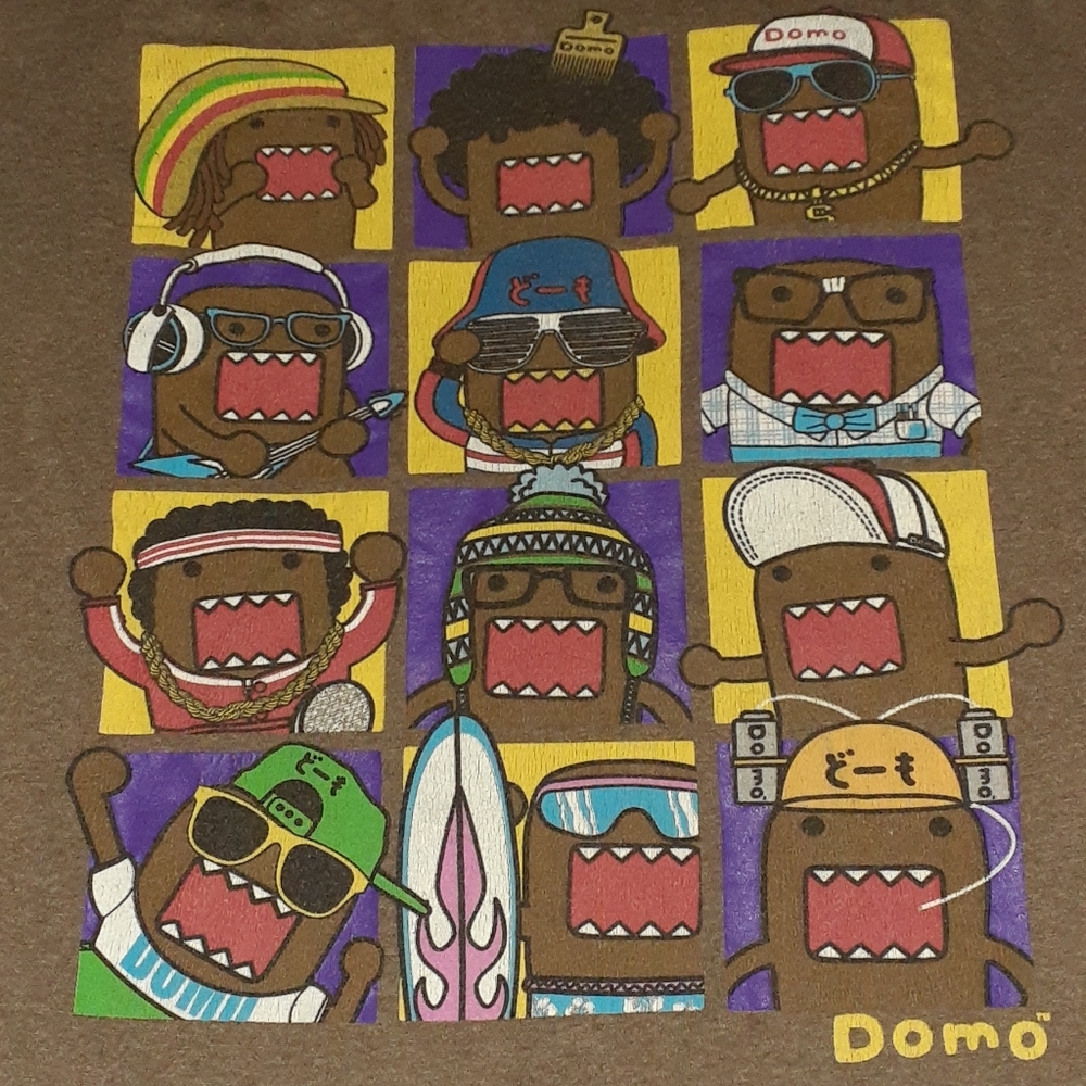 Y2K Domo Hip Hop DJ Shirt Vintage Rap Tee Kun Sup Bro